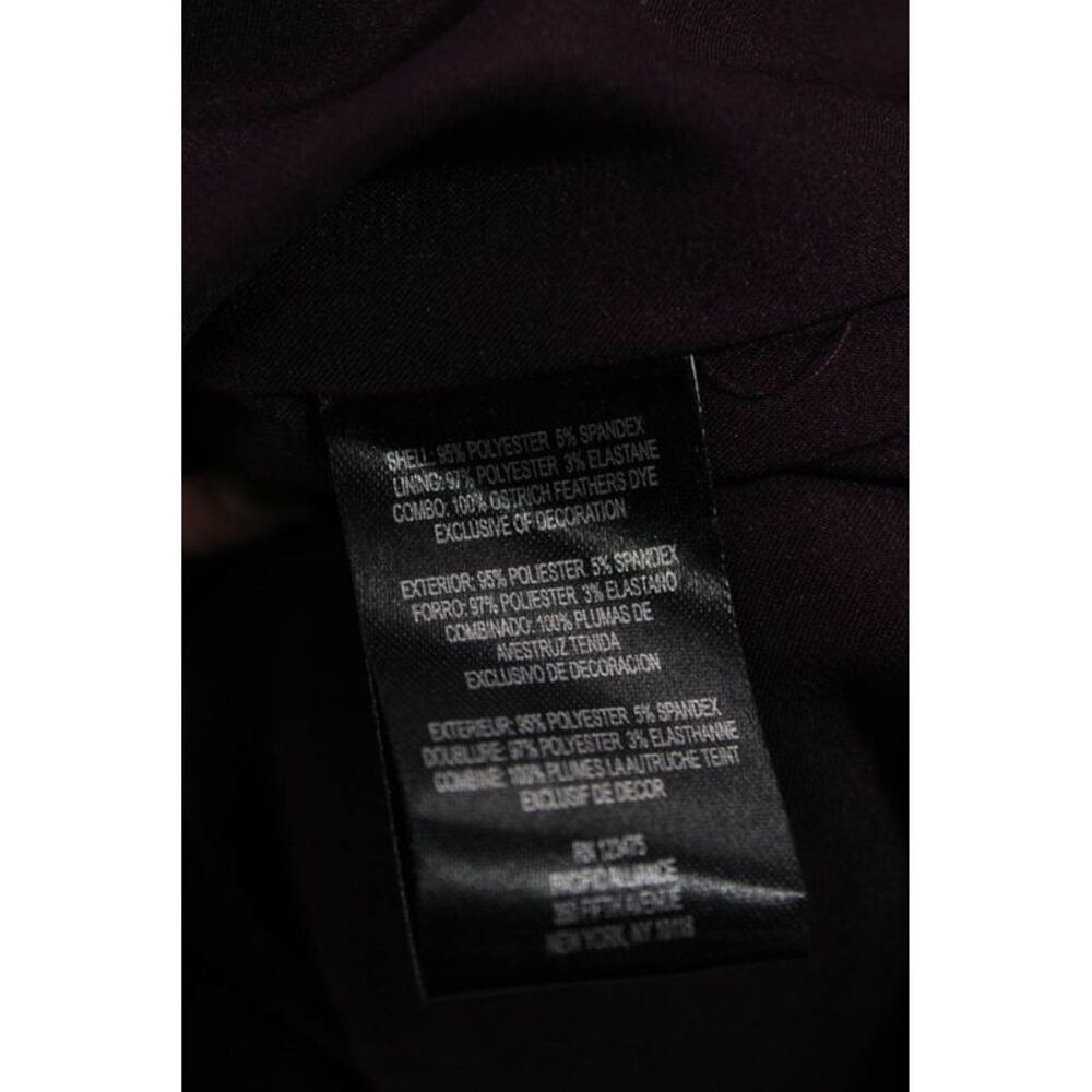 Tahari Womens Shift Dress Purple Sleeveless Round Neck Zip Short Size 10 - Picture 6 of 7